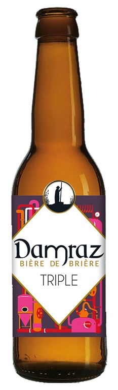 Image détourée d'une bière Damraz Triple.
