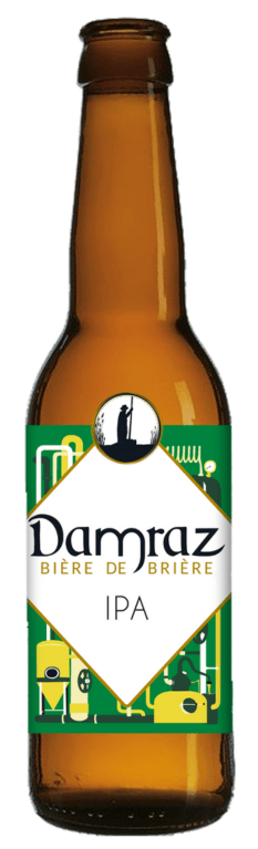 Image détourée d'une bière Damraz IPA